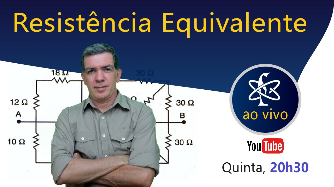 Eletrodinâmica - Resistência Equivalente  ► Prof Pinguim