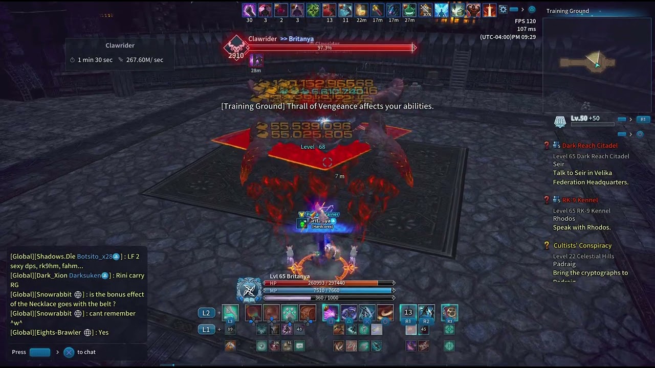 [Tera Console] 1008 Ninja burst dps test