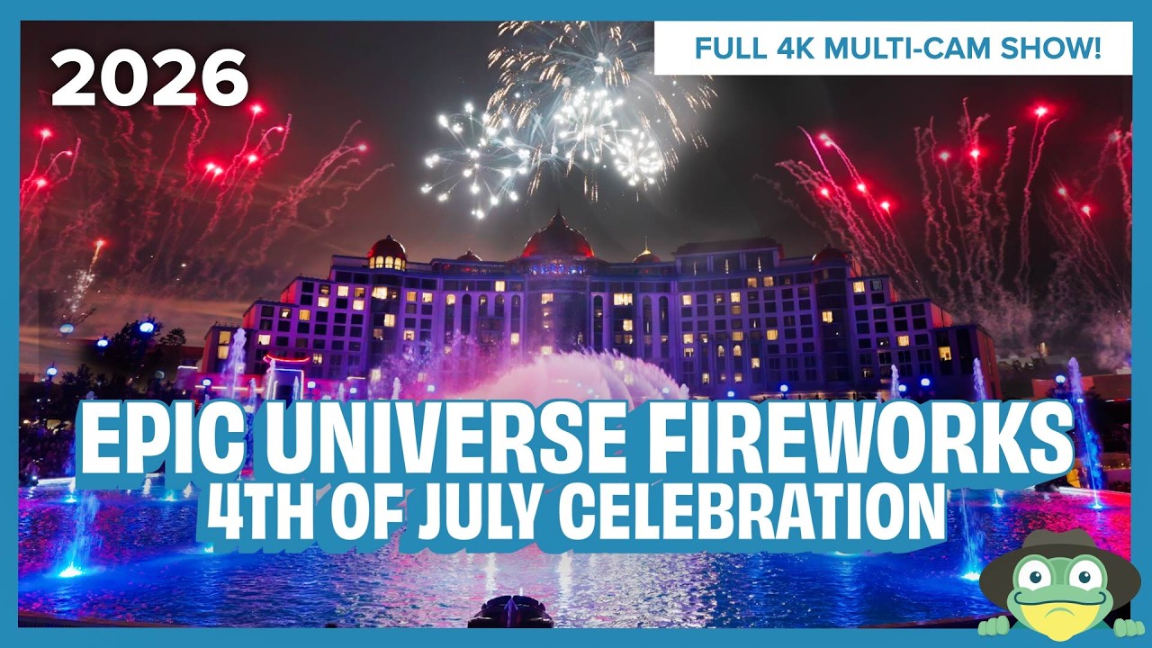 Epic Universe Fireworks | 4th of July 2026 FULL SHOW | Multi-Cam POV + DJ, Dancers & Celebration