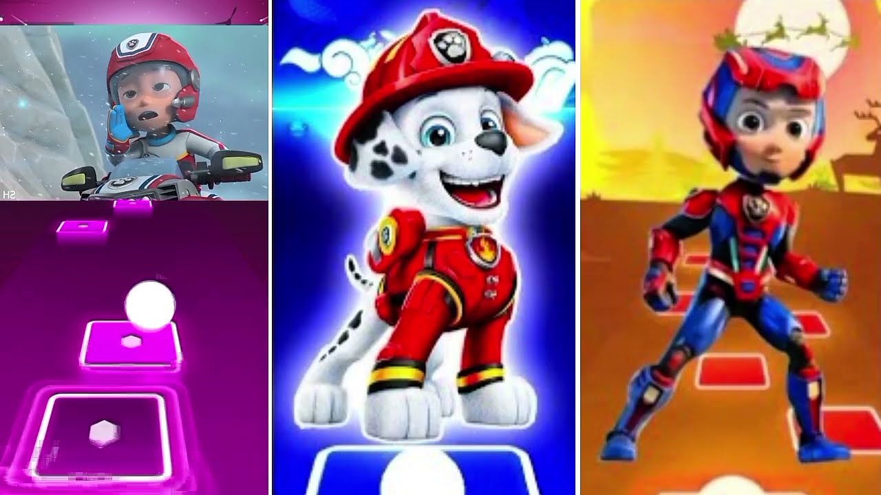 Paw Partrol team Ryder 🆚 Paw Partrol team 🆚 Paw Partrol team 🆚 In Tiles hop EDM Rush 