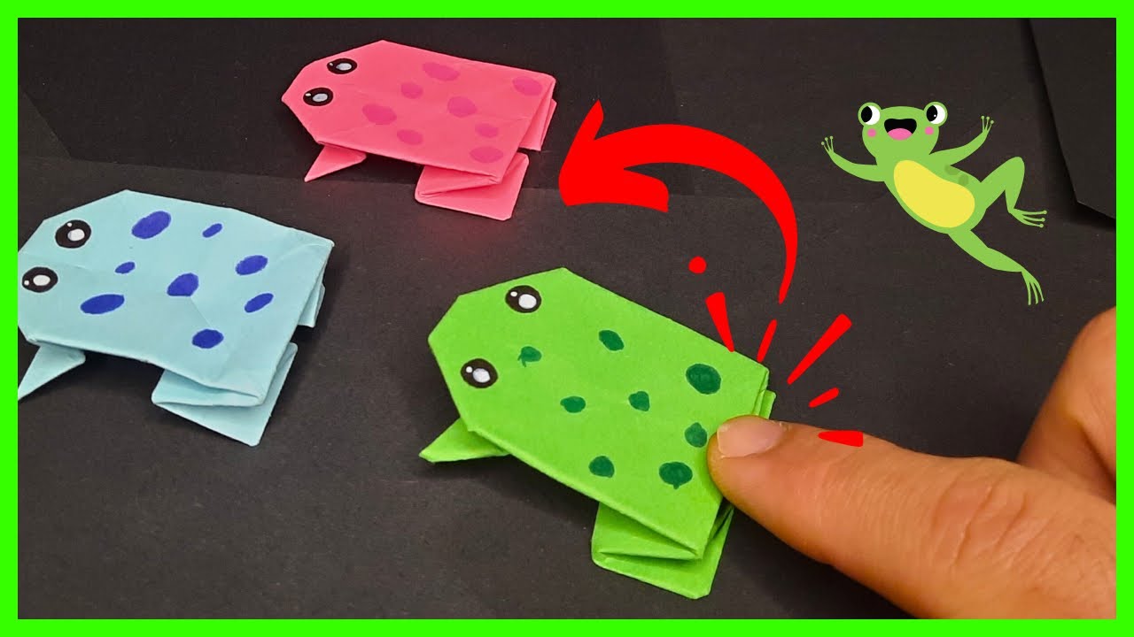 ⩥ Cómo hacer un SAPO de ORIGAMI 🐸