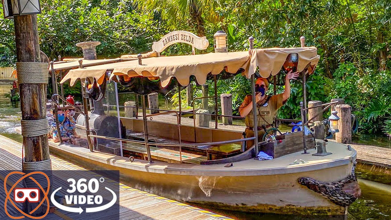 [360] Jungle Cruise Magic Kingdom Ride 2021 Update | Disney World
