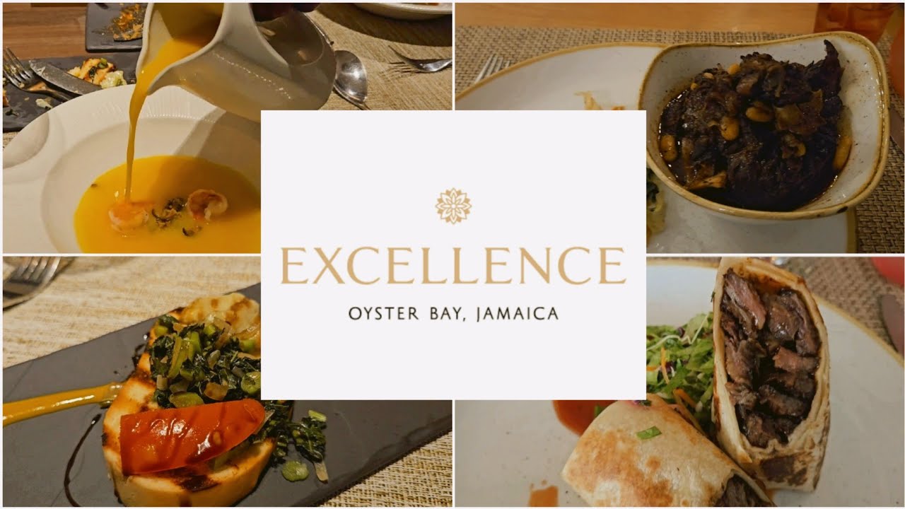 Food & Restaurants at Excellence Oyster Bay (Grove, Oregano, Lobster House, Chez, Grill, Jerk Hut)
