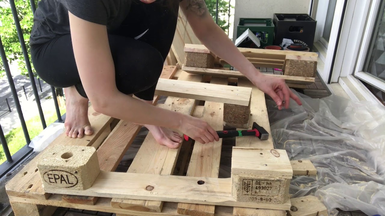 TABLE BASSE EN PALETTES //♻️ DIY