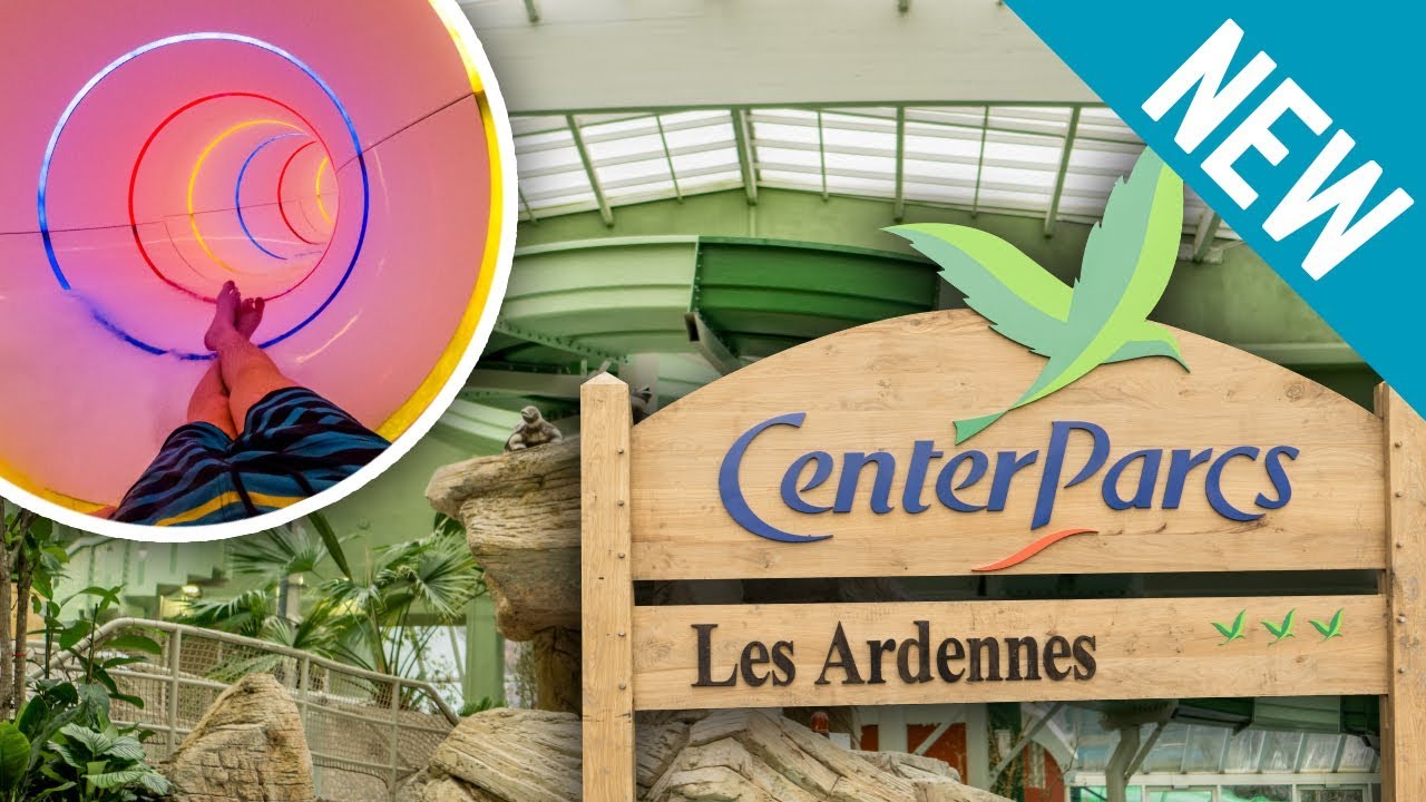 NEW AQUA MUNDO WATERPARK: Center Parcs Les Ardennes | All Slides / Tous les Toboggans Onride