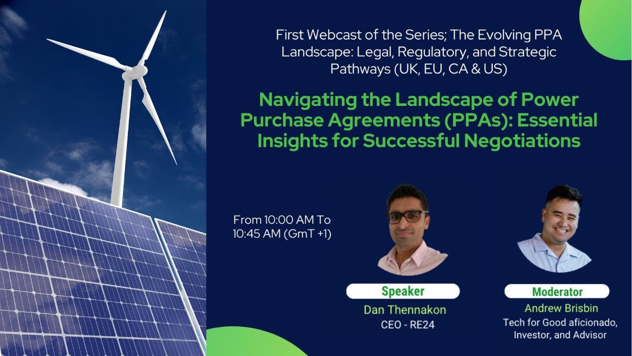Webcast 01 | Navigating the Landscape of Power Purchase Agreements (PPAs)