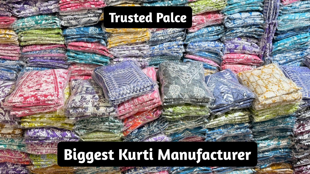 BIGGEST KURTI MANUFACTURER AND WHOLESALE PRICE BEST TRUSTEBLE KURTI MARKET