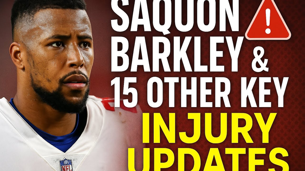 Saquon Barkley and 15 other can’t miss injury updates 