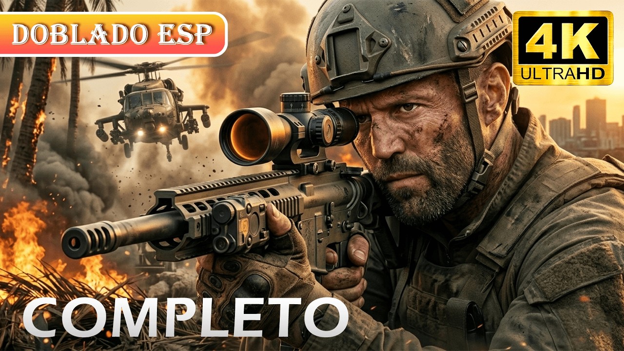 【 🎥Doblado al Españo】Jason Statham dispara desde la sombra y cambia la guerra 🎯🔥