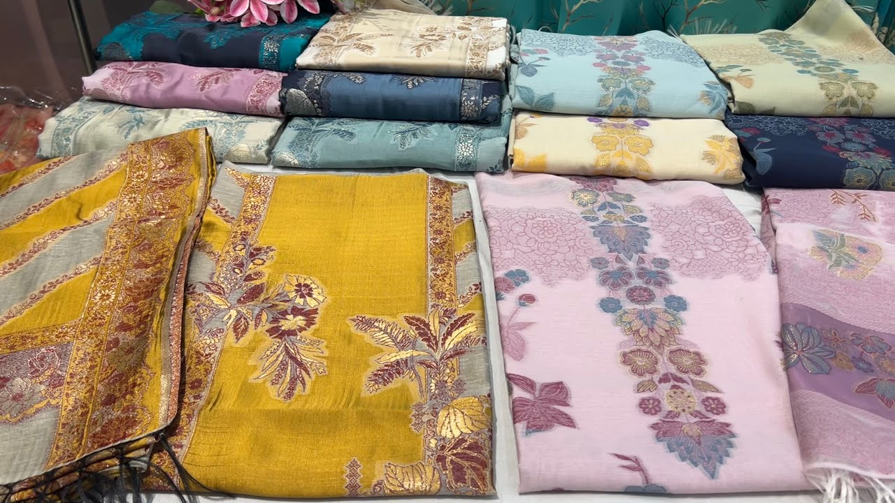 16-Apr-26 | Pure Silk Jamawar suits | Tissue silk designer suits | WhatsApp to Order: +91-7051012285