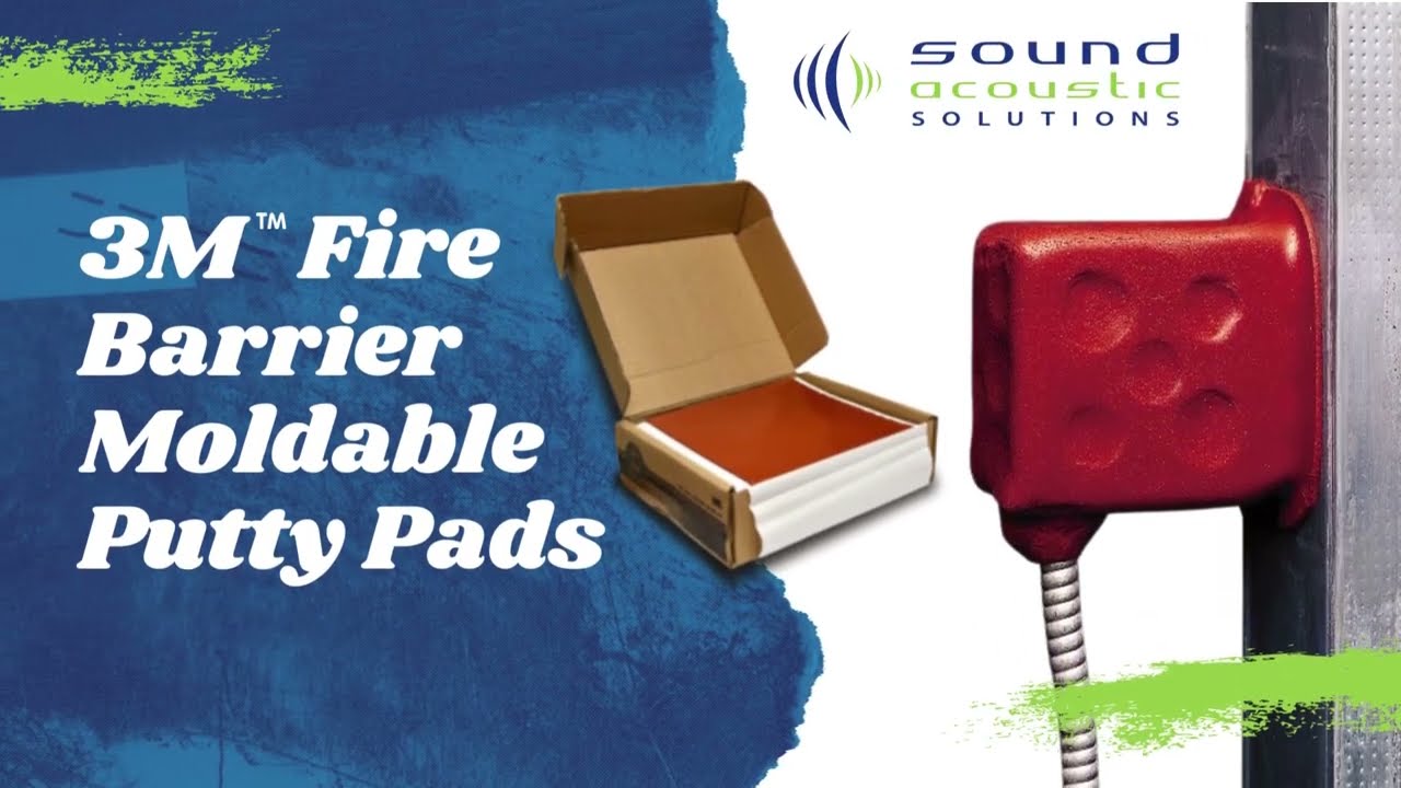 3M Fire Barrier Moldable Putty Pads for Wall Openings - 7