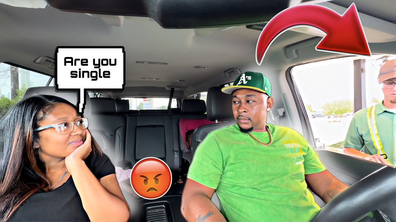FLIRTING WITH THE CHICK-FIL-A WORKER PRANK ON HUSBAND!