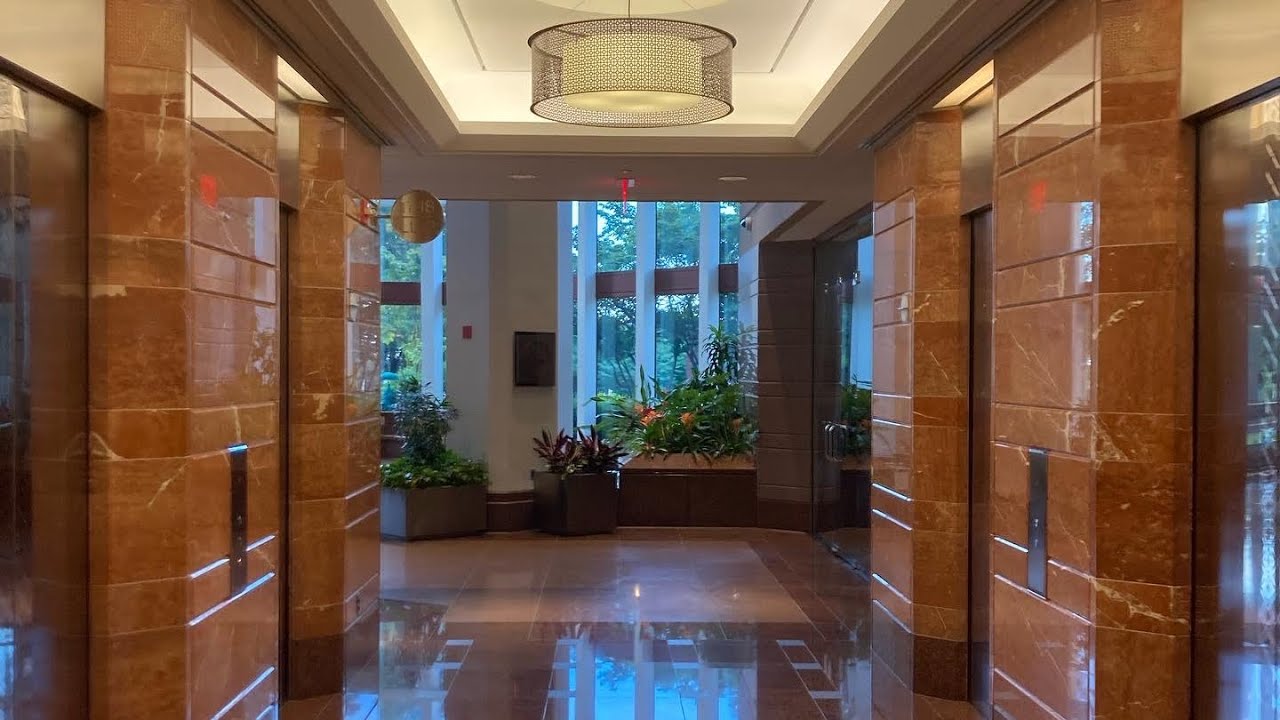 Beautiful&Fast 700 FPM Otis Traction High Rise Elevators In McLean VA