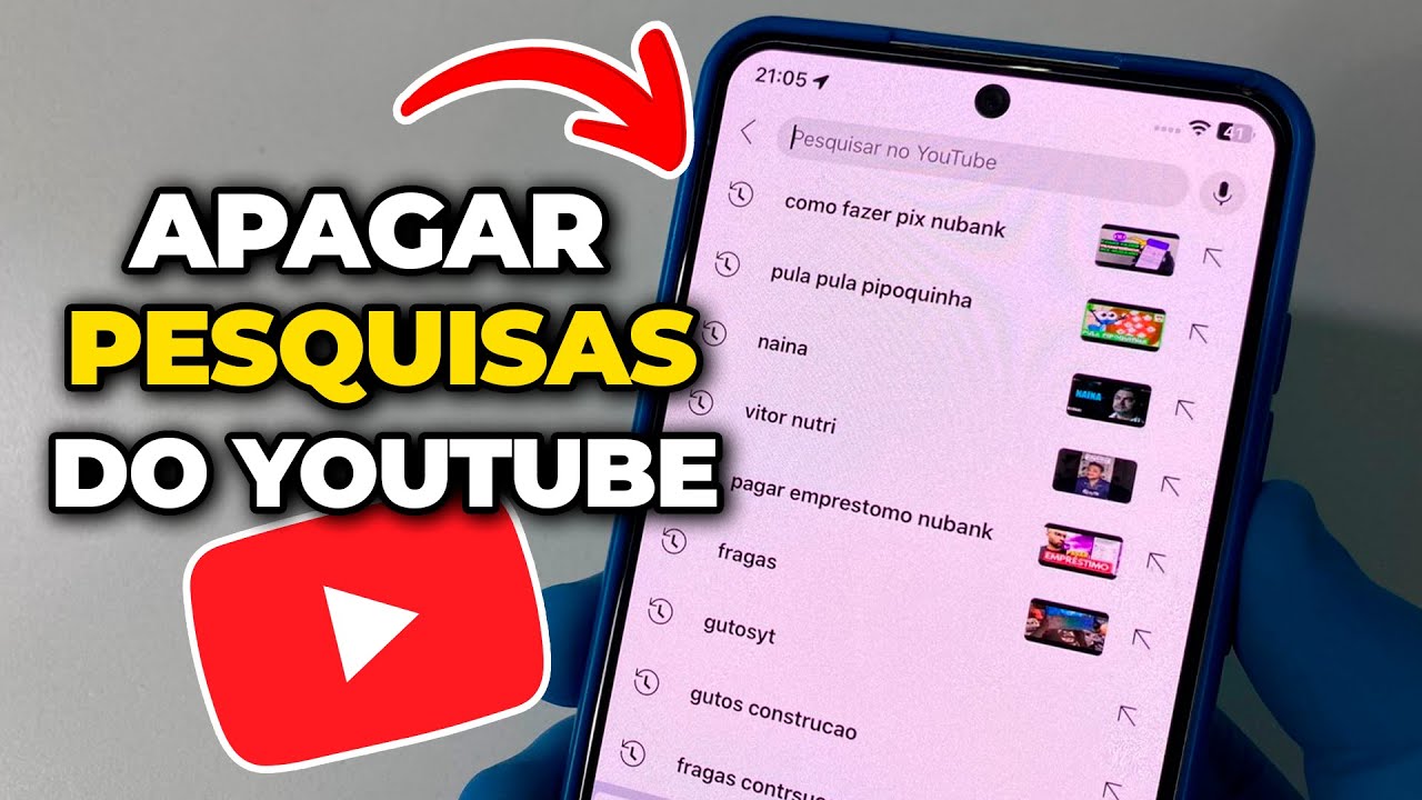 Como Apagar o Hist&oacute;rico de Pesquisa do YouTube 2025