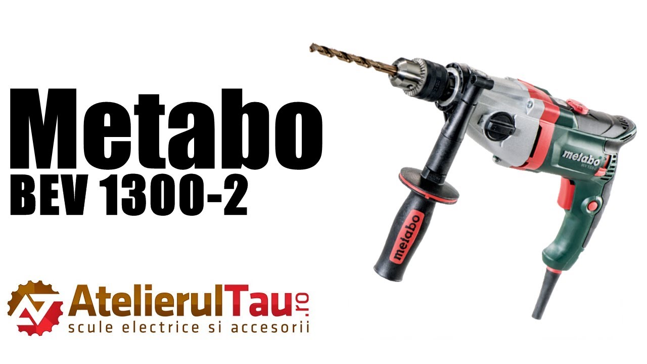 Metabo BEV 1300-2 - Masina de gaurit fara percutie, 1300 W - Prezentare&Test in sarcina