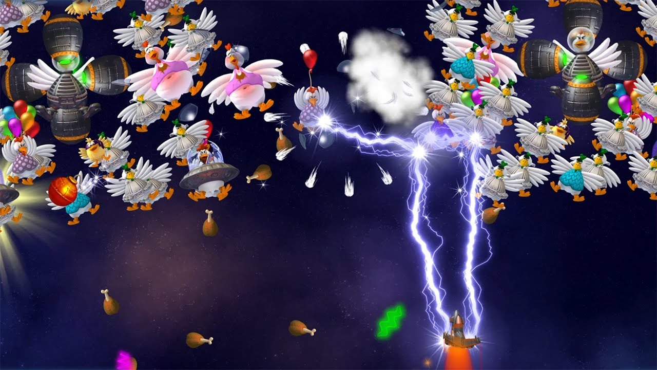 جبت اخرى من اللعبة دى 😂 | Chicken Invaders Universe
