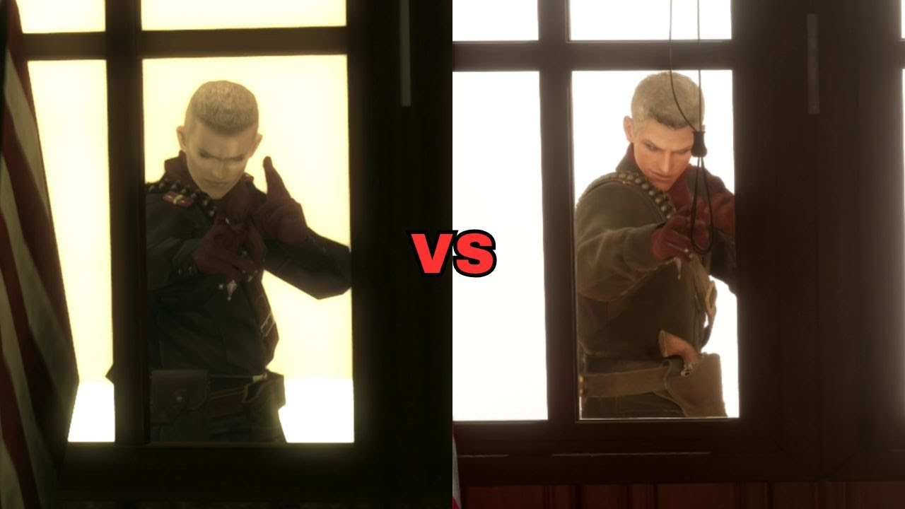 MGS Delta против MGS3: Сцена в Белом доме, где прячется Оцелот. Сравнение двух игр.