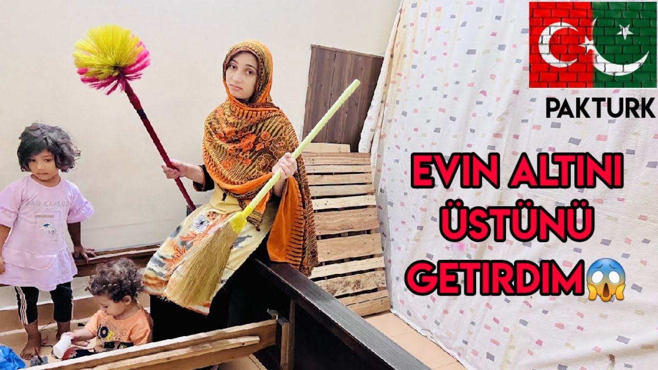 Bayram Temizliği vlog😍|Dip köşe🌷|Yardımcılarım🙃Ev mis gibi oldu|Çok yorulduk|Ali fizza
