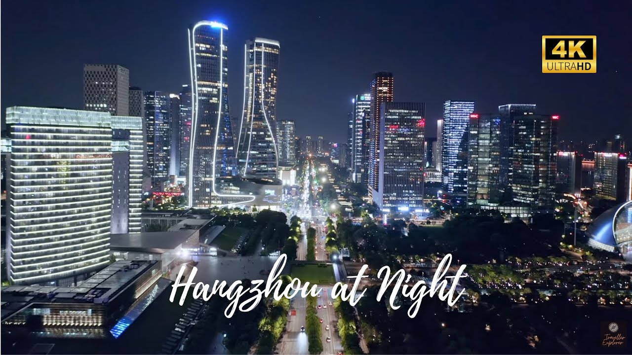 Hangzhou at Night - China's Most Splendid City - 4K