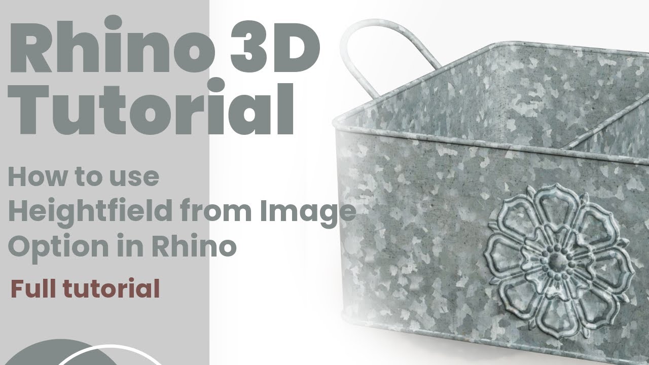 Master Heightfield from Image in Rhino - Step-by-Step Tutorial #rhino3d #designing #cad