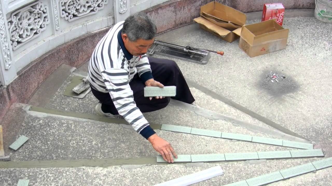 草屯陳府將軍廟-2012.03.10【天橋修繕工程-林坤海委員施工情形】