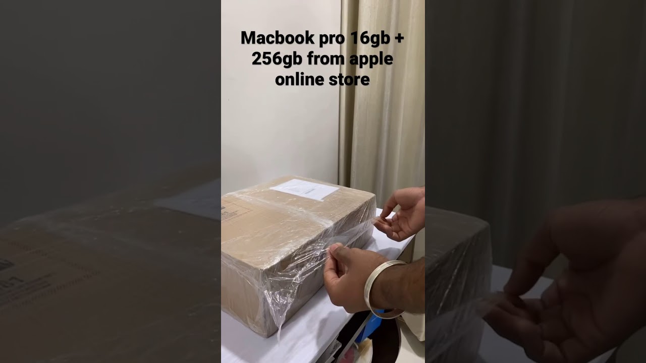 Macbook pro packaging from apple india online store🔥