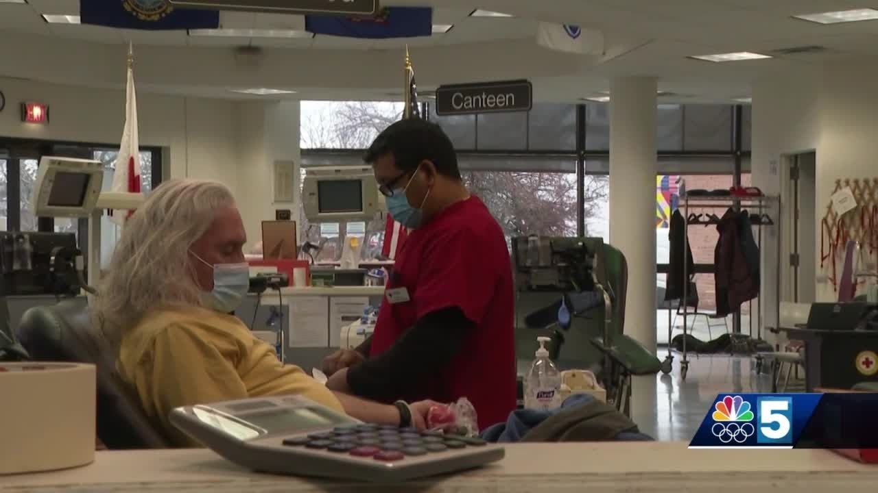 Blood donation shortages at red cross