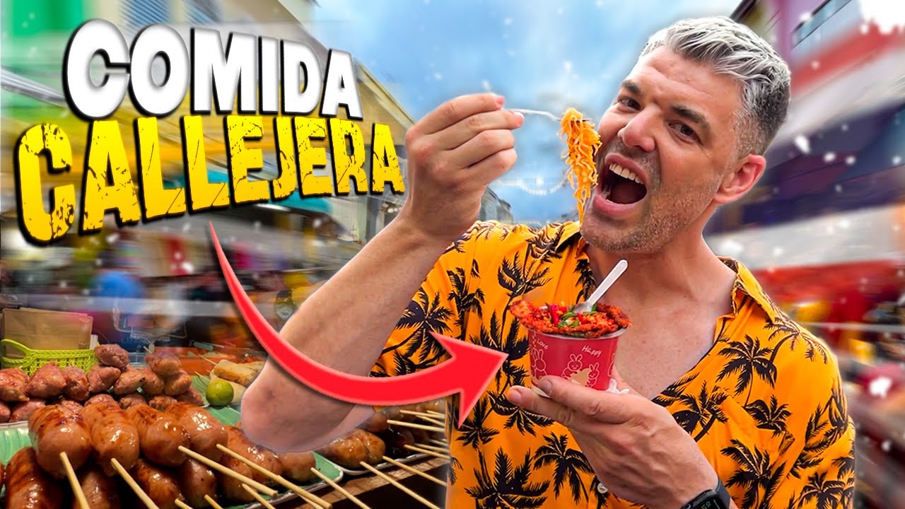 COMIENDO en el MEJOR MERCADO de TAILANDIA *COMIDA CALLEJERA en PHUKET MARKET* Fin Ruta Asiática
