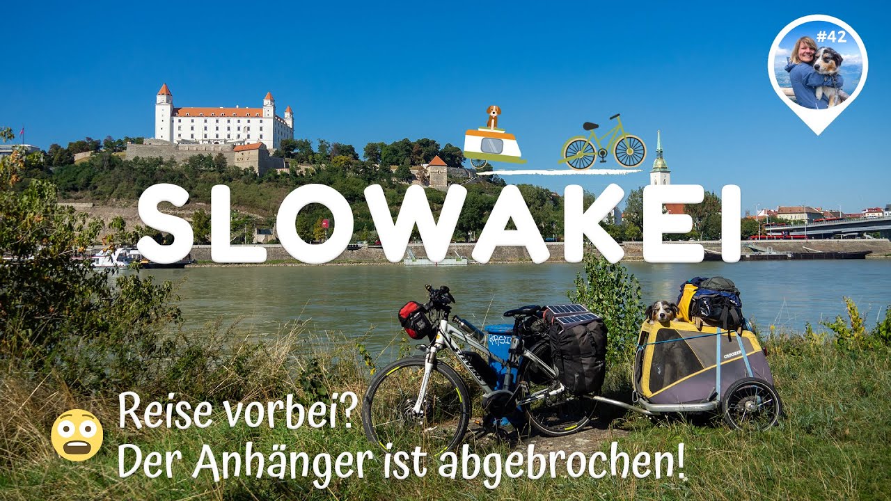 Fahrradtour mit E-bike und Hund (#42): Donauradweg / EuroVelo 6 nach Bratislava und Richtung Wien.