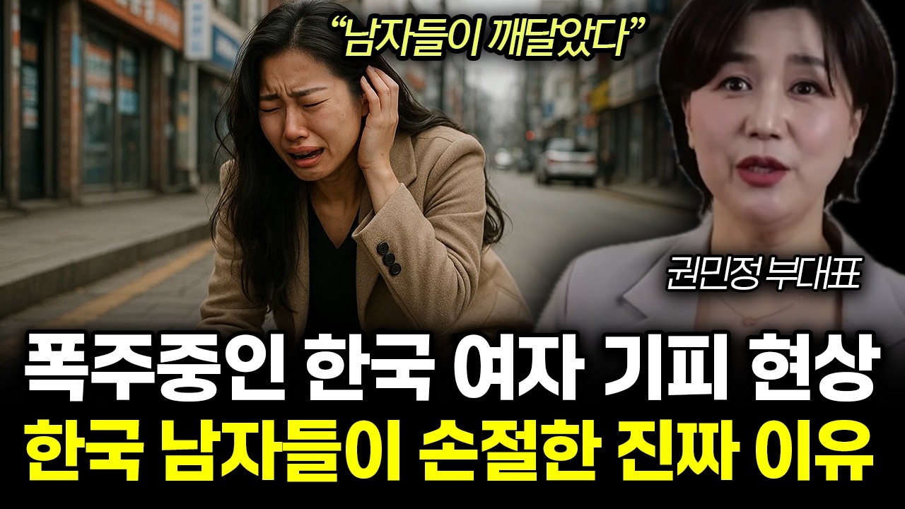 비혼 한다던 한국 여자 99% 땅치고 후회하는 진짜 이유. 결국 노처녀 돼서 남자들에 손절당한다 |&nbsp;권민정 부대표 전체통합2부