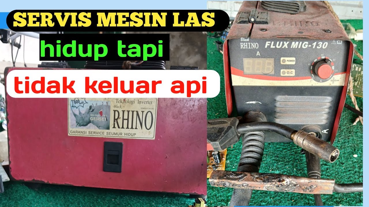 SERVIS MESIN LAS MIG TIDAK KELUAR API #servismesin #mesinlas