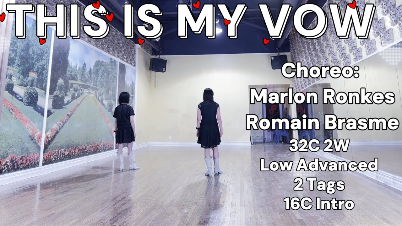 THIS IS MY VOW Line Dance | Low Advanced | MARLON & ROMAIN