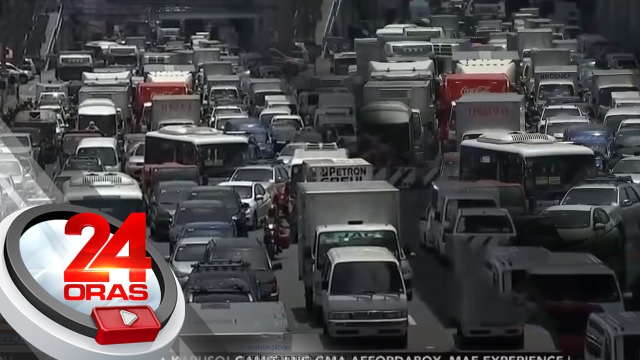 Trapiko sa mga checkpoint, bahagyang bumigat... | 24 Oras Weekend