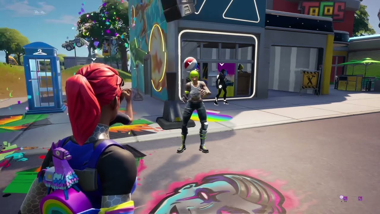 Emote Battles with An Unreleased Skin in Party Royale (Brilliant Bomber)