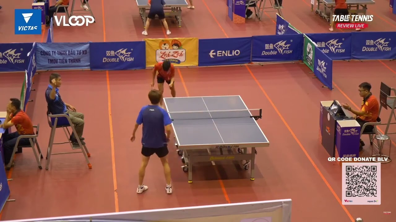 2025 Vietnam junior table tennis championship. Huy Cắt (chopper) - Ngọc Hi&ecirc;u (chopper)