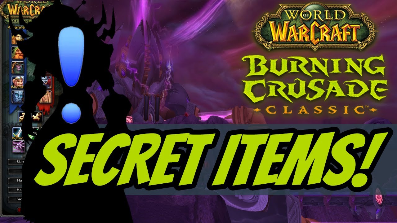 5 SECRET Rare Items to Hunt for In Phase 1 Classic TBC