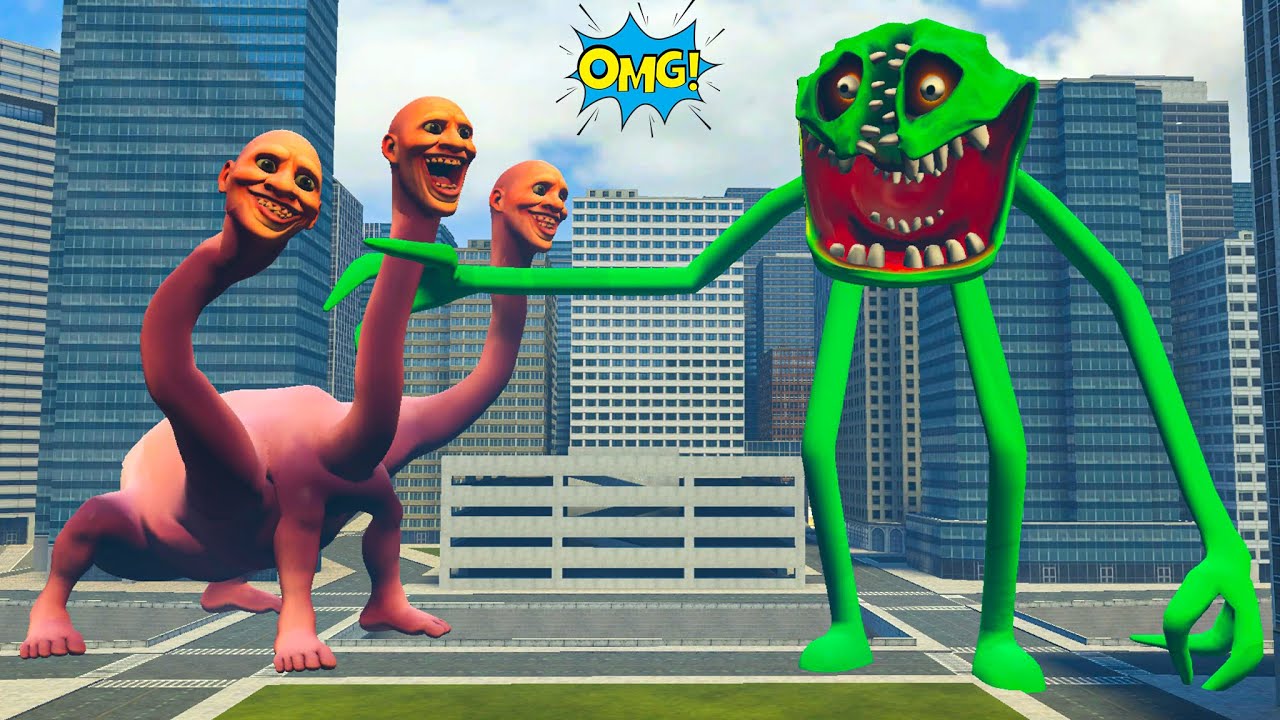 SMILEY HUNGRY SNAKE VS WE SWAM TOO FAR HYDRA IN THE OCEAN! WHO IS STRONGER?! In Garry's Mod