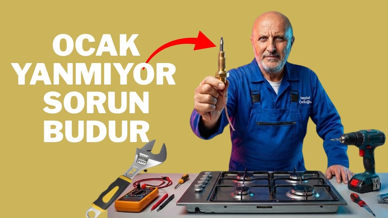 SET ÜSTÜ OCAK TAMİRİ | OCAK YANIYOR TEKRAR SÖNÜYOR |  Ocak Termokupl değiştirmek