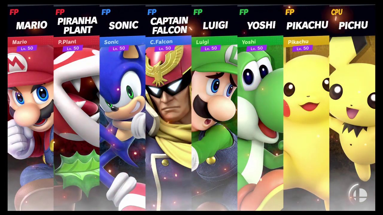 Super Smash Bros Ultimate Amiibo Fights Request #1448 4 Team Smash on Battlefield