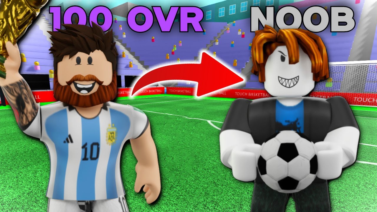 100 OVERALL Goes UNDERCOVER as a NOOB in Touch Football! (Roblox)