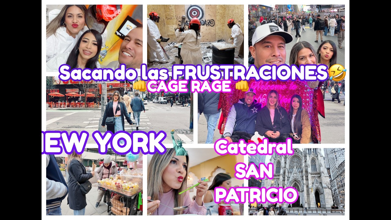NEW YORK🗽 Entramos a un CUARTO a DESTRUIR todo👊 Visitamos la CATEDRAL SAN PATRICIO⛪️ TIME SQUARE