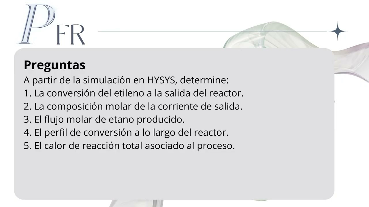 Simulación CSTR y PFR   Grupo L