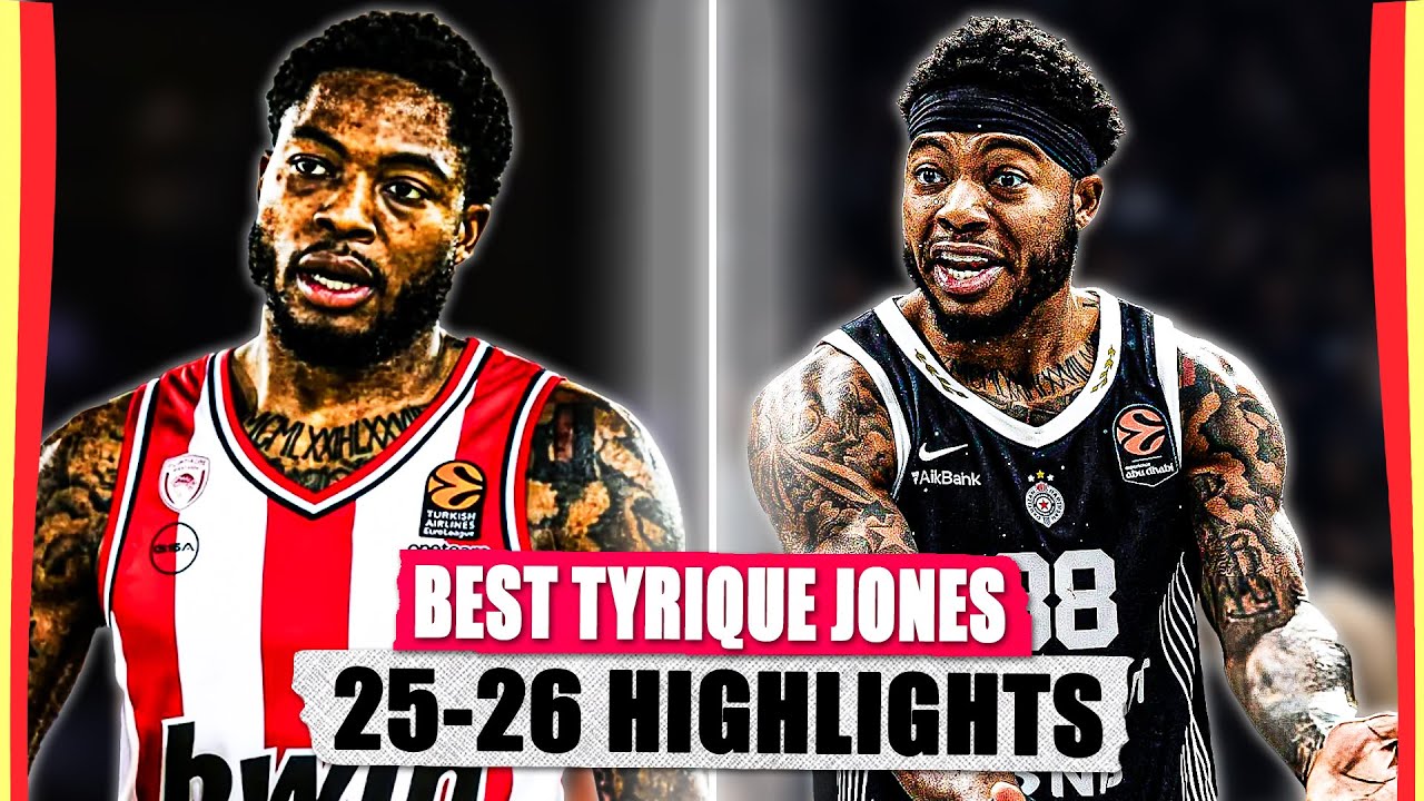 Tyrique Jones BEST 25-26 HIGHLIGHTS 🔥WELCOME TO OLYMPIACOS! 🔴⚪