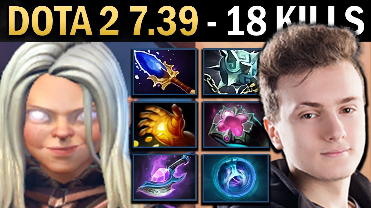 Invoker Gameplay Miracle with 18 Kills and Searing - Dota 7.39