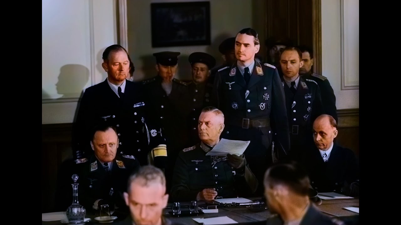 Kapitulation am 8.Mai 1945 | Berlin-Karlshorst | AI Film Colorization in 4K | Chronos-RetroCut.ai