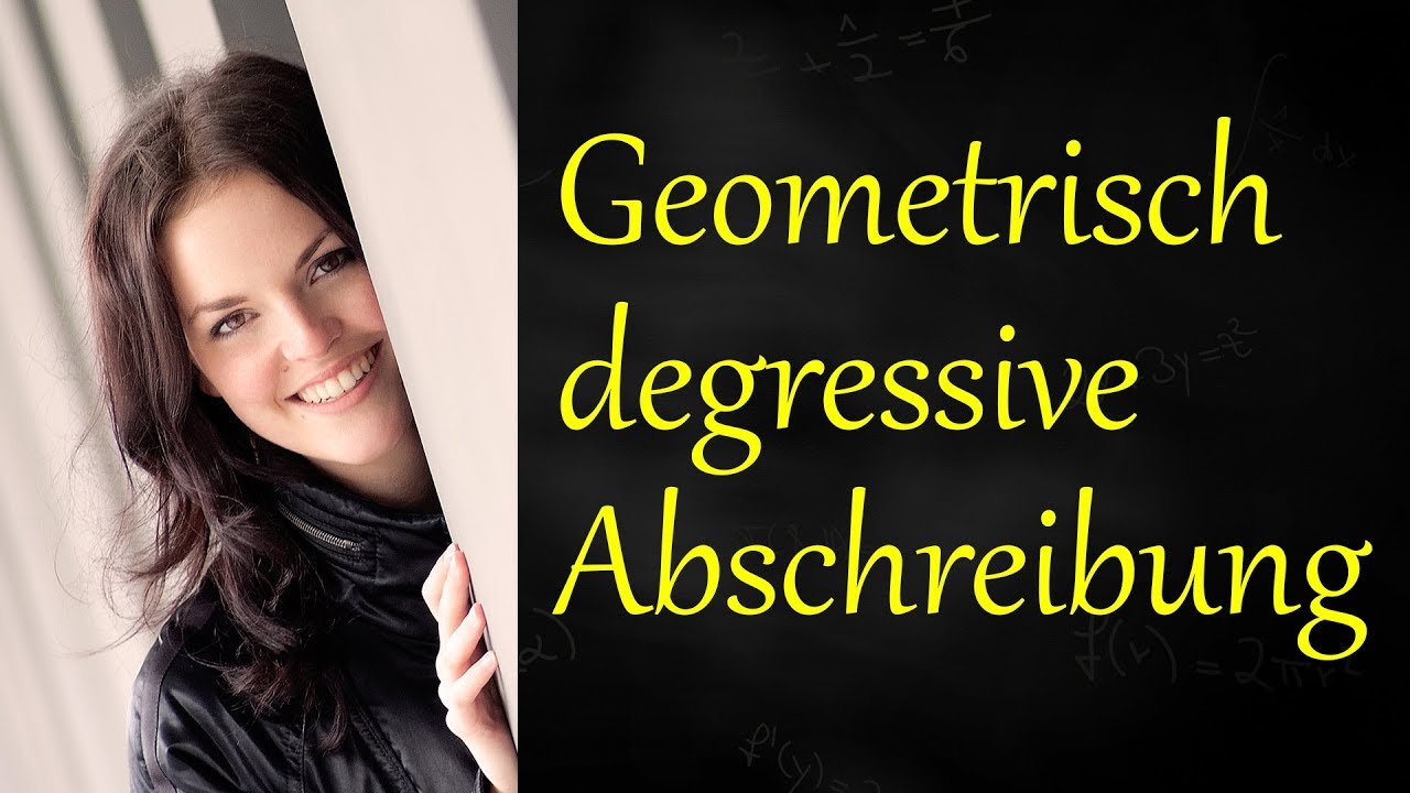 Geometrisch degressive Abschreibung, Formel, Beispiel