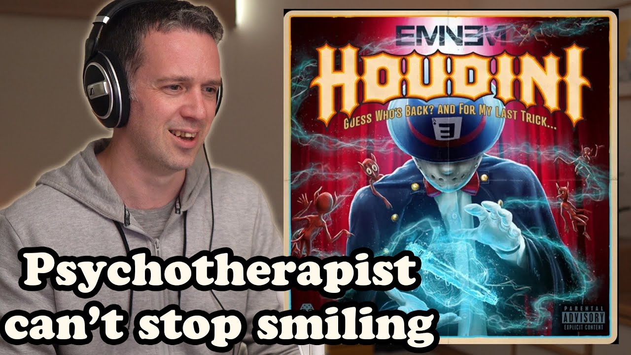 Psychotherapist REACTS to Eminem Houdini - I can't stop smiling !