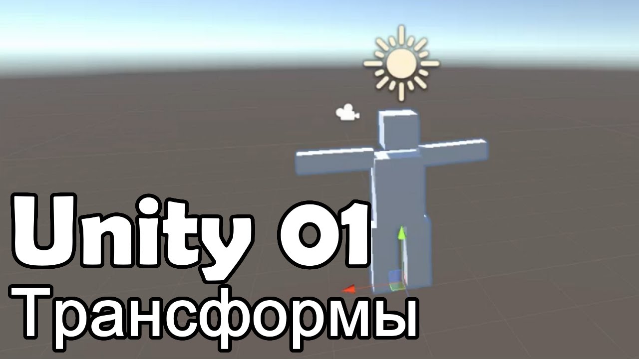 Как двигать объекты в Unity. Урок Unity 01