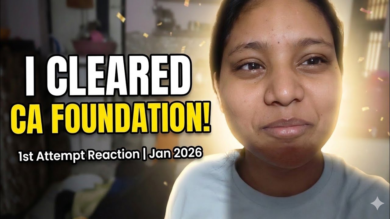 CA Foundation Jan 2026 Result Reaction 😭 | I Cleared in 1st Attempt | #cafoundation #icai 