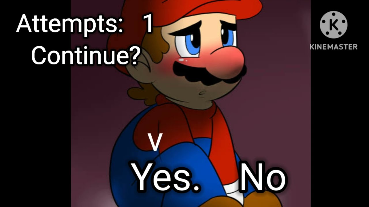 New Super Mario 64 (English SNES Bootleg) Continue and Game Over Screen